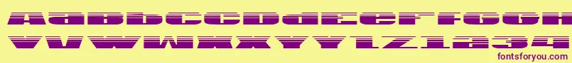 Шрифт Usag – фиолетовые шрифты на жёлтом фоне