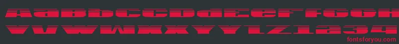 Usag Font – Red Fonts on Black Background