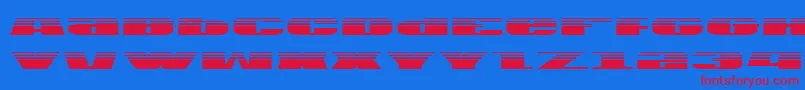 fuente Usag – Fuentes Rojas Sobre Fondo Azul