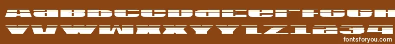 フォントUsag – 茶色の背景に白い文字