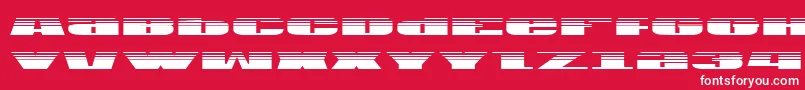 Usag Font – White Fonts on Red Background
