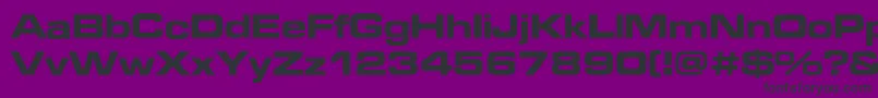 フォントMicroBold – 紫の背景に黒い文字