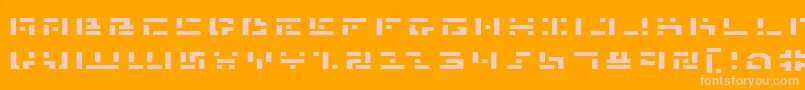 MissileManExpanded Font – Pink Fonts on Orange Background