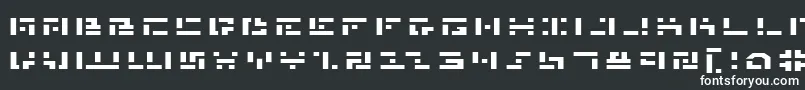 フォントMissileManExpanded – 黒い背景に白い文字