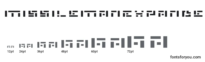 MissileManExpanded Font Sizes