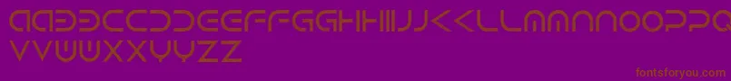 AndroidScratch Font – Brown Fonts on Purple Background