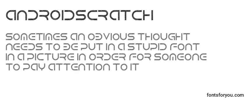 Обзор шрифта AndroidScratch