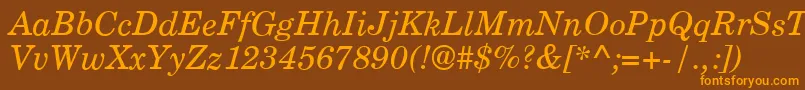 Подробнее о шрифте CenturyPsItalic Шрифт CenturyPsItalic – оранжевые шрифты на коричневом фоне