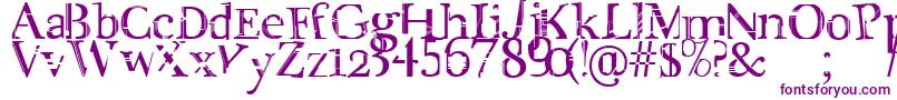 CityLife Font – Purple Fonts on White Background