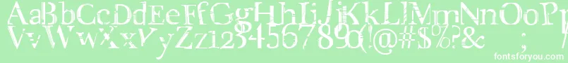 CityLife Font – White Fonts on Green Background