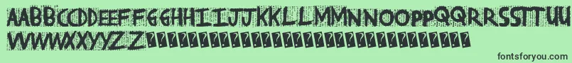 fuente Postnews – Fuentes Negras Sobre Fondo Verde