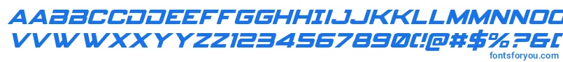 Czcionka Spyagencyv3ital – niebieskie czcionki
