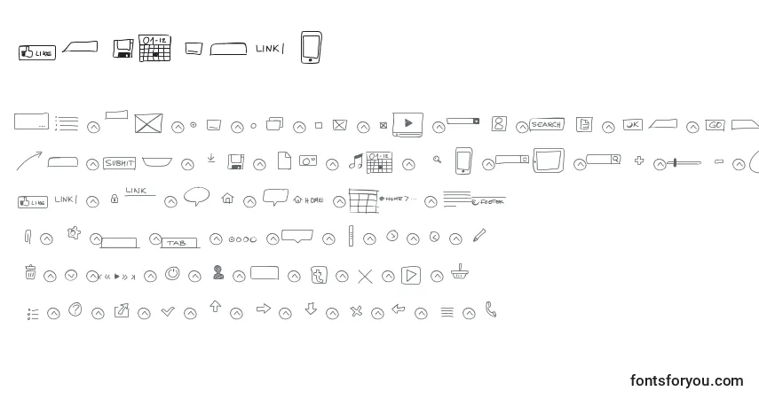 Police Uimockup - Alphabet, Chiffres, Caractères Spéciaux