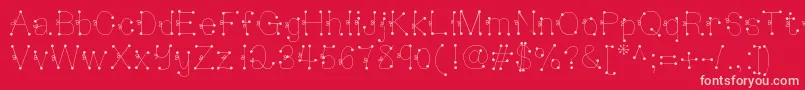 Más sobre la fuente Deedeesquigglesandties fuente Deedeesquigglesandties – Fuentes Rosadas Sobre Fondo Rojo
