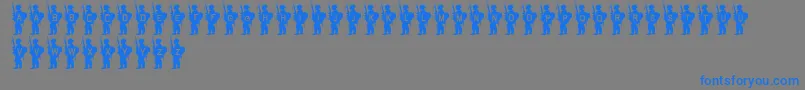 ArmyBoy Font – Blue Fonts on Gray Background