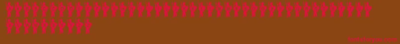 ArmyBoy Font – Red Fonts on Brown Background