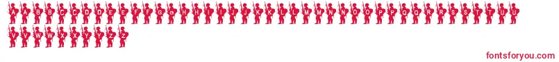 ArmyBoy Font – Red Fonts on White Background