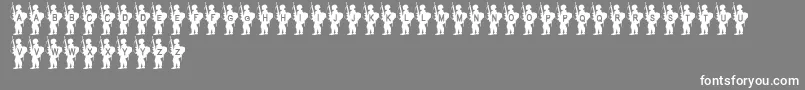 ArmyBoy Font – White Fonts on Gray Background