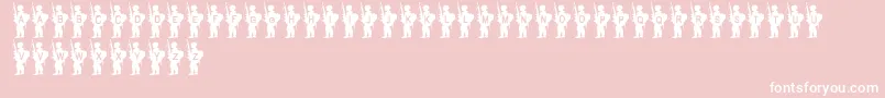 ArmyBoy Font – White Fonts on Pink Background