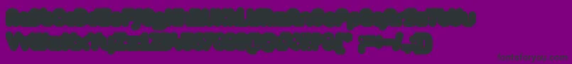 Шрифт ZAristaExtrafilled – чёрные шрифты на фиолетовом фоне
