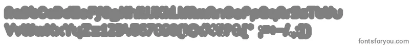 ZAristaExtrafilled-fontti – harmaat kirjasimet valkoisella taustalla