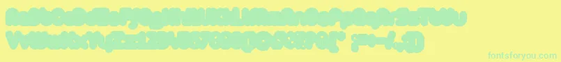 More about ZAristaExtrafilled Font ZAristaExtrafilled Font – Green Fonts on Yellow Background
