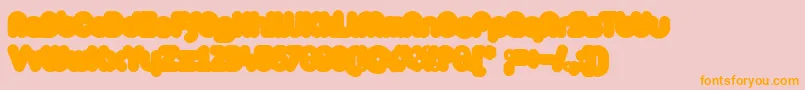 ZAristaExtrafilled Font – Orange Fonts on Pink Background