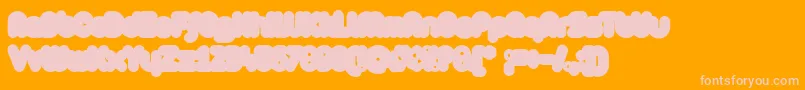 ZAristaExtrafilled-Schriftart – Rosa Schriften auf orangefarbenem Hintergrund