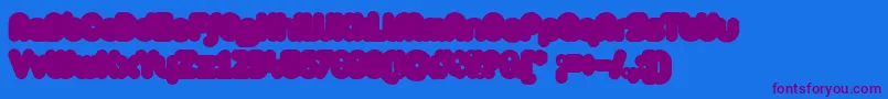 ZAristaExtrafilled Font – Purple Fonts on Blue Background