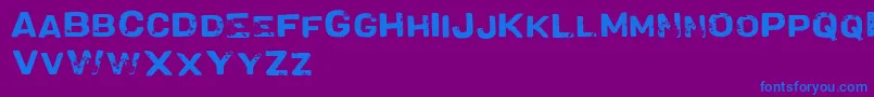 VtksMilkshake Font – Blue Fonts on Purple Background