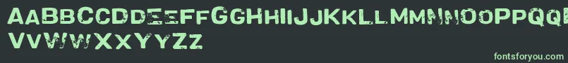 VtksMilkshake Font – Green Fonts on Black Background