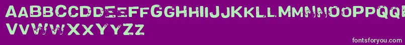 VtksMilkshake Font – Green Fonts on Purple Background