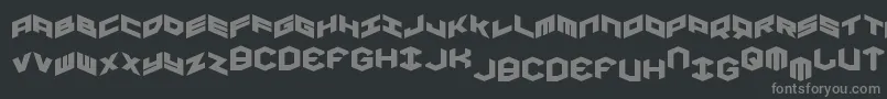 fuente Yayusaexpand – Fuentes Grises Sobre Fondo Negro