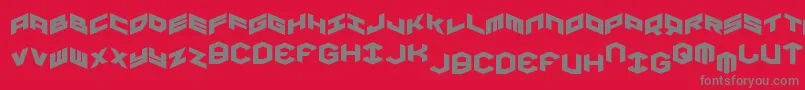 fuente Yayusaexpand – Fuentes Grises Sobre Fondo Rojo
