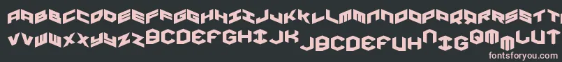 Yayusaexpand Font – Pink Fonts on Black Background