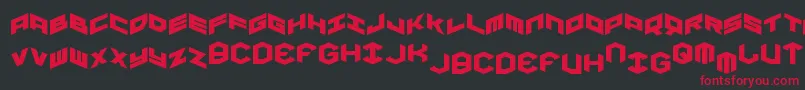 Yayusaexpand Font – Red Fonts on Black Background