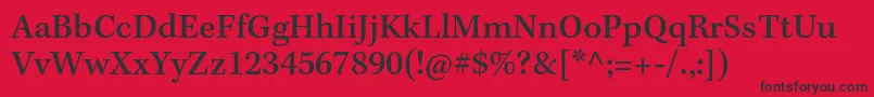 KeplerstdMediumcapt Font – Black Fonts on Red Background