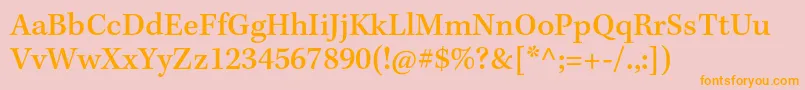 KeplerstdMediumcapt Font – Orange Fonts on Pink Background