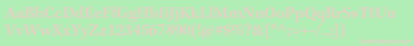 KeplerstdMediumcapt Font – Pink Fonts on Green Background