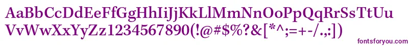 KeplerstdMediumcapt Font – Purple Fonts on White Background