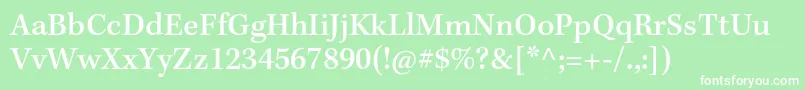 KeplerstdMediumcapt Font – White Fonts on Green Background