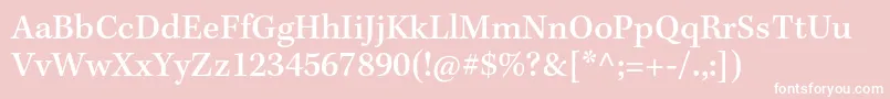 KeplerstdMediumcapt Font – White Fonts on Pink Background