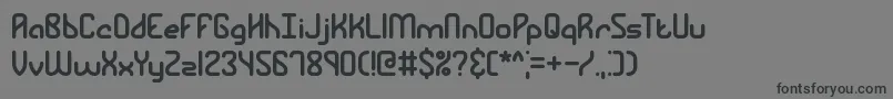 RamblingBrk Font – Black Fonts on Gray Background