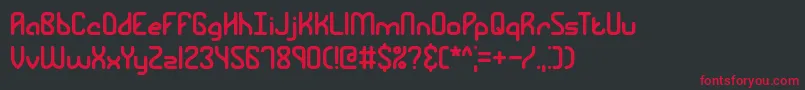 RamblingBrk Font – Red Fonts on Black Background