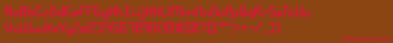 RamblingBrk Font – Red Fonts on Brown Background