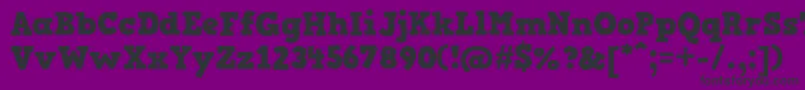 HvdComicSerifPro Font – Black Fonts on Purple Background