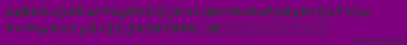 fuente CoquerliRegular – Fuentes Negras Sobre Fondo Morado