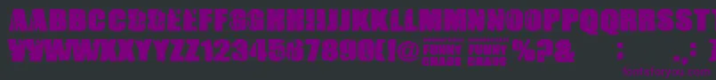 FunnyChaos Font – Purple Fonts on Black Background