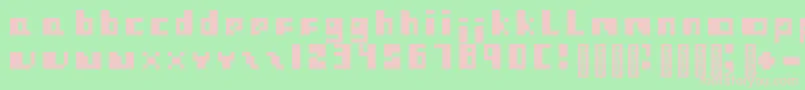 ProtovisionRegular Font – Pink Fonts on Green Background