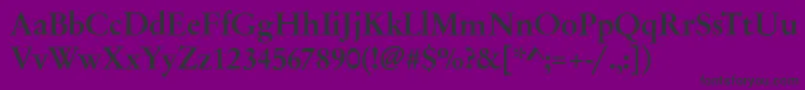 Шрифт GarfeldOriginalBold – чёрные шрифты на фиолетовом фоне